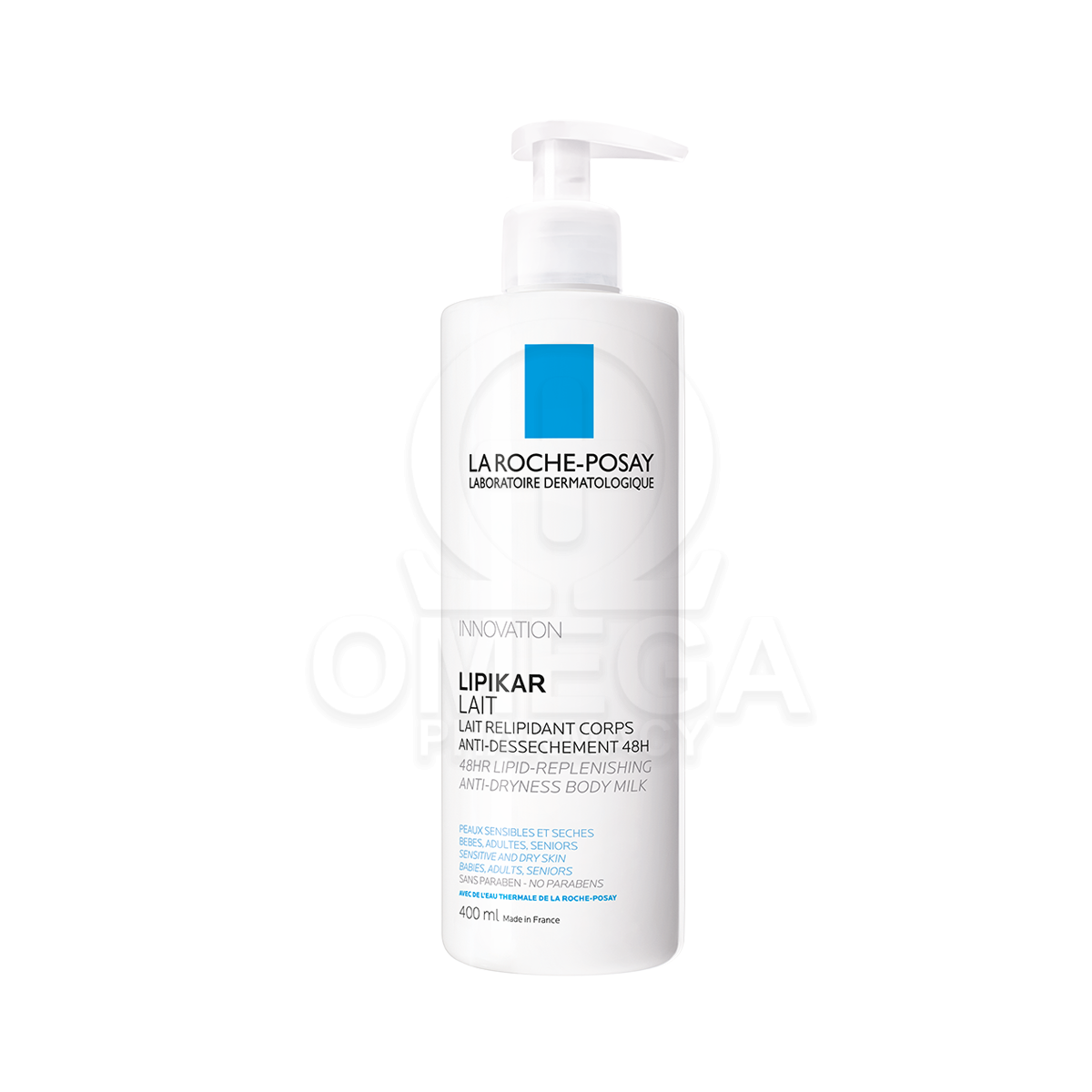 LA ROCHE-POSAY Lipikar Lait Γαλάκτωμα Σώματος για το Ξηρό Δέρμα 400ml.