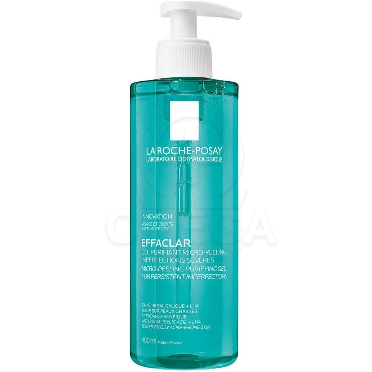 LA ROCHE POSAY Effaclar Micro-peeling Purifying Gel Αφρώδες Τζελ Καθαρισμού & Απολέπισης Προσώπου & Σώματος για Λιπαρό Δέρμα με Τάση Ακμής 400ml.