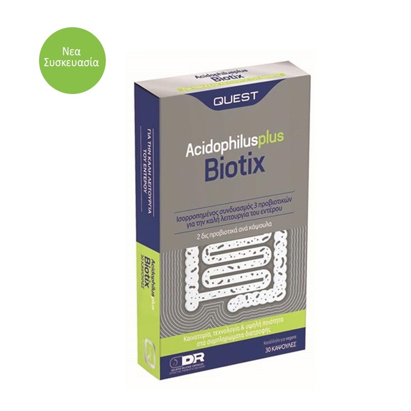 Quest Biotix Acidophilus Plus, 30 caps.