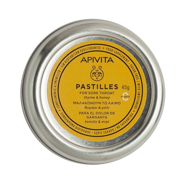 Apivita Παστίλιες Με Θυμάρι & Μέλι 45 gr.