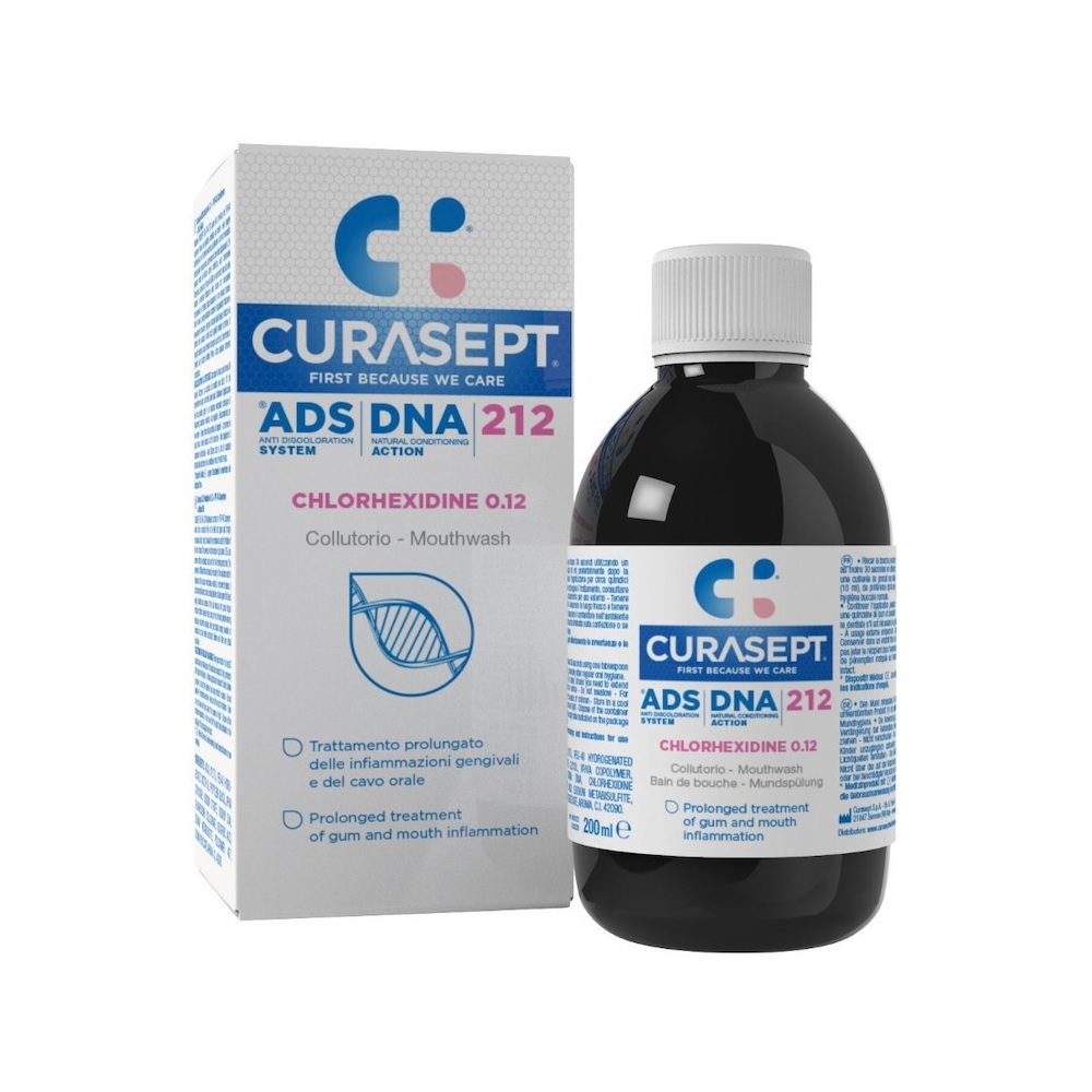 Curasept ADS DNA 212 Στοματικό Διάλυμα Χλωρεξιδίνης (0.12%), 200ml.