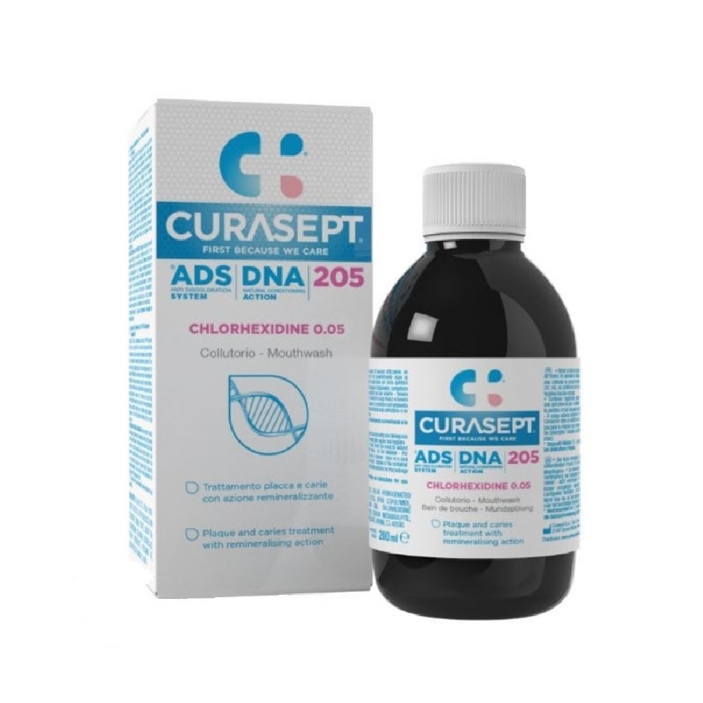 Curasept ADS DNA 205 Chlorhexidine 0.05% Στοματικό Διάλυμα με 0,05% Χλωρεξιδίνη 200ml.