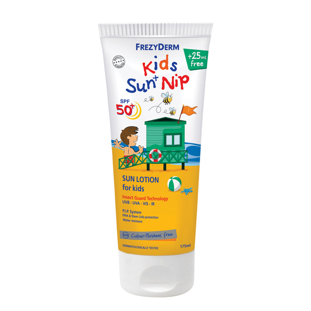 KIDS SUN + NIP SPF 50+ Παιδικό Αντηλιακό με Εντομοαπωθητικές Ιδιότητες 175ml