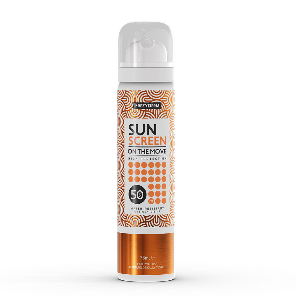 SUN SCREEN ON THE MOVE SPF 50 Αντηλιακό spray προσώπου 75ml