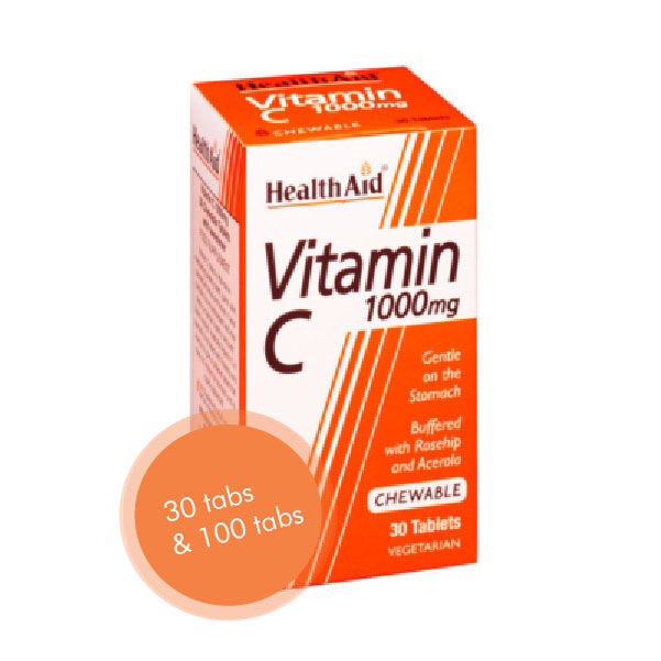 Vitamin C 1000mg Chewable 30caps.