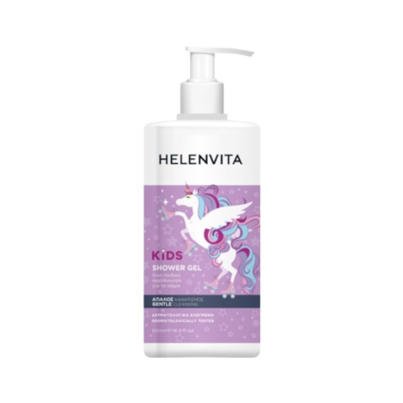 Helenvita Kids Unicorn Shower Gel Ήπιο Παιδικό Αφρόλουτρο 500ml.