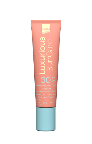 Luxurious Protective & Hydrating Lip Balm SPF 30 Με Κολλαγόνο, βούτυρο Καριτέ, Jojoba oil, Προβιταμίνη Β5, Βιταμίνη C & E.