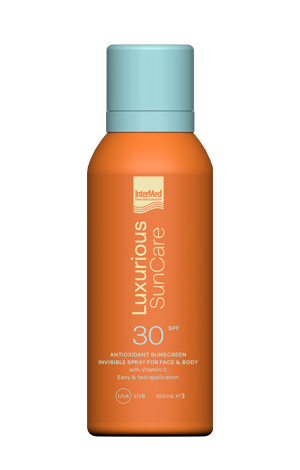 Luxurious Suncare Antioxidant Sunscreen Invisible Spray SPF 30 Με Βιταμίνη C.