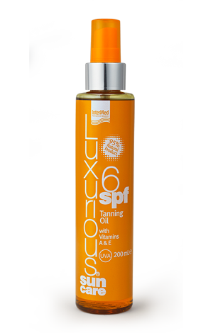 Luxurious Sun Care Tanning Oil SPF6, Ξηρό λάδι για γρήγορο & έντονο μαύρισμα 200ml.