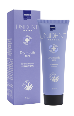 Unident Pharma Dry Mouth Care Για τα συμπτώματα της ξηροστομίας.