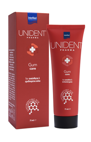 Unident Pharma Gum Care Για ευαίσθητα & ερεθισμένα ούλα.