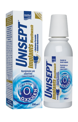 Unisept Implants Mouthwash Kαθημερινό διάλυμα 250ml.