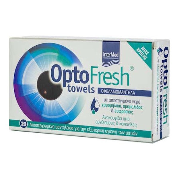 Intermed Optofresh Towels x 20 Αποστειρωμένα Μαντηλάκια