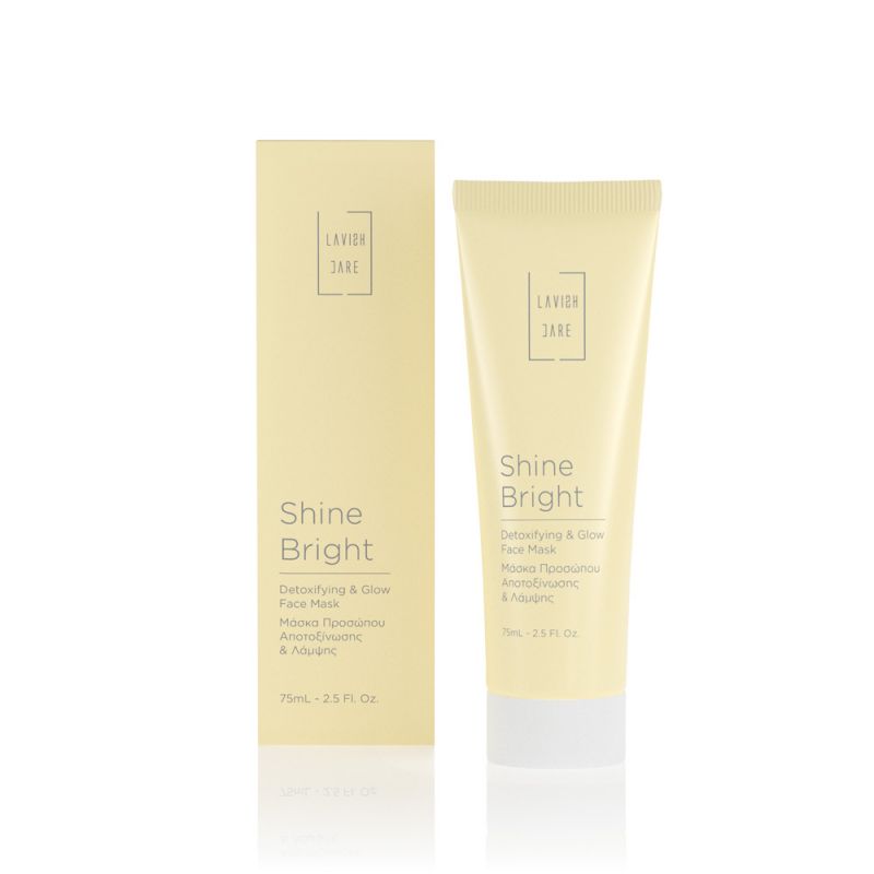 SHINE BRIGHT - DETOXIFYING & GLOW FACE MASK - 75ML.