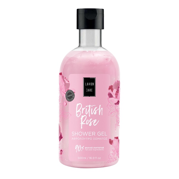 British Rose Shower Gel 500ml.