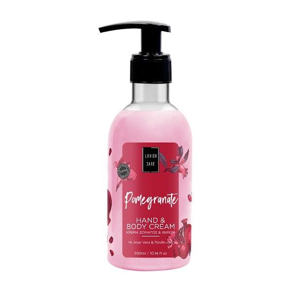 Hand and Body Cream Pomegranate 300ml.