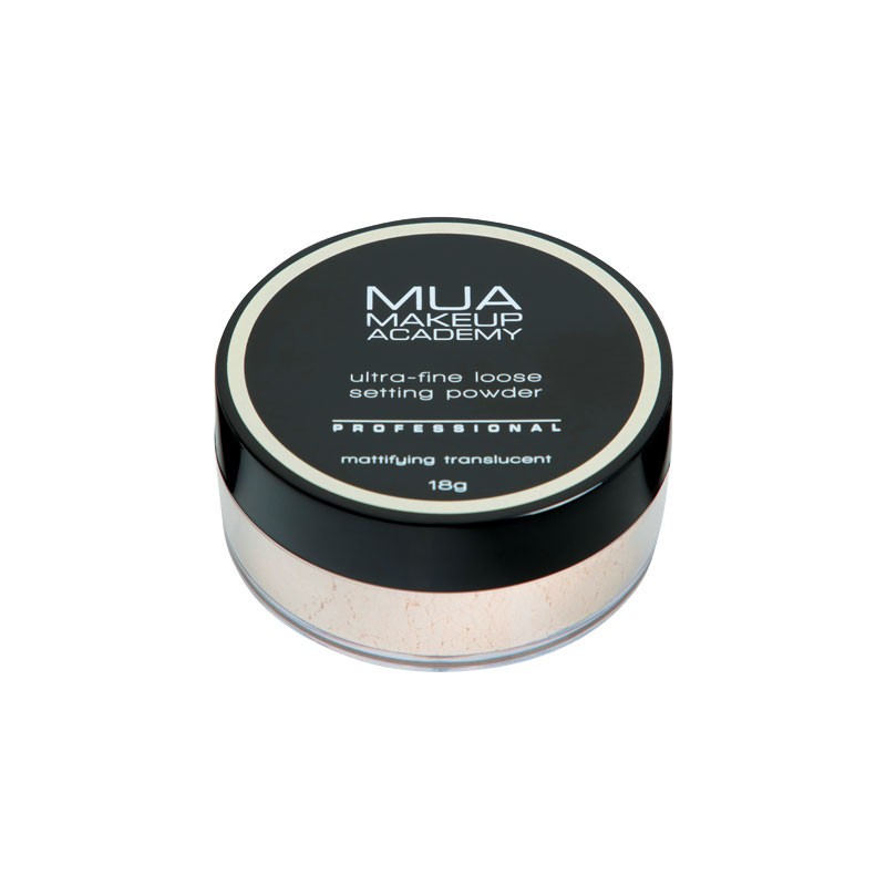 MUA PROFESSIONAL LOOSE SETTING POWDER - MATTIFYING TRANSLUCENT.