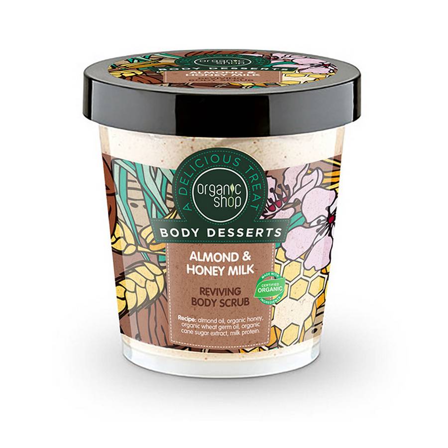 BODY DESSERTS ALMOND & HONEY MILK REVIVING BODY SCRUB, 450ml