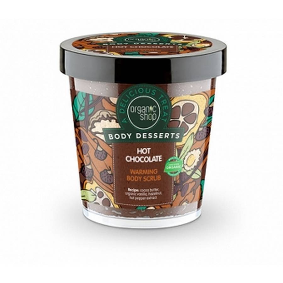 BODY DESSERTS HOT CHOCOLATE WARMING BODY SCRUB, 450ml