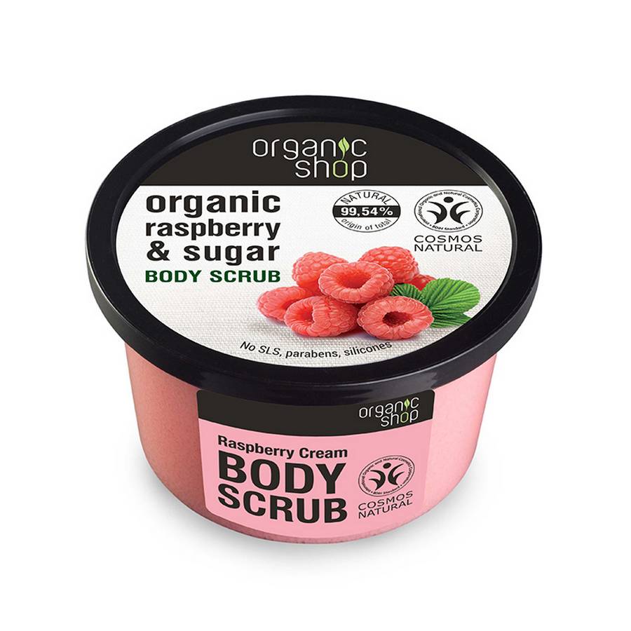 BODY SCRUB RASPBERRY CREAM TOP 250ml