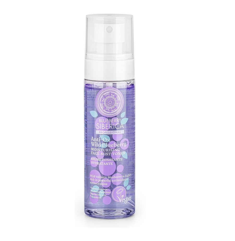 Anti-OX Wild Blueberry. Moisturising face mist toner, 100 ml