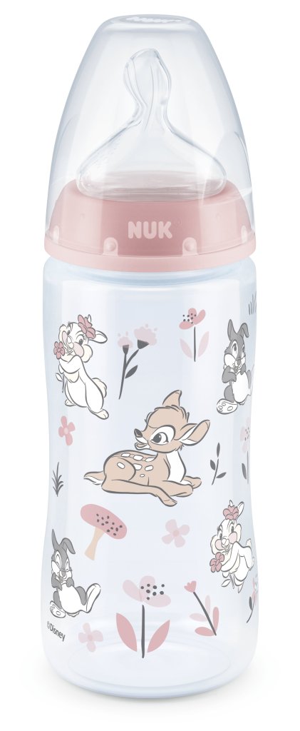 NUK Disney Dumbo & Bambi First Choice Plus Μπιμπερό (PP) 300ml Με Θηλή Σιλικόνης.