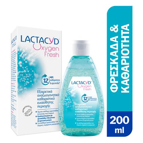 Lactacyd Oxygen Fresh καθαριστικό ευαίσθητης περιοχής, εξαιρετικά αναζωογονητικό, 200ml