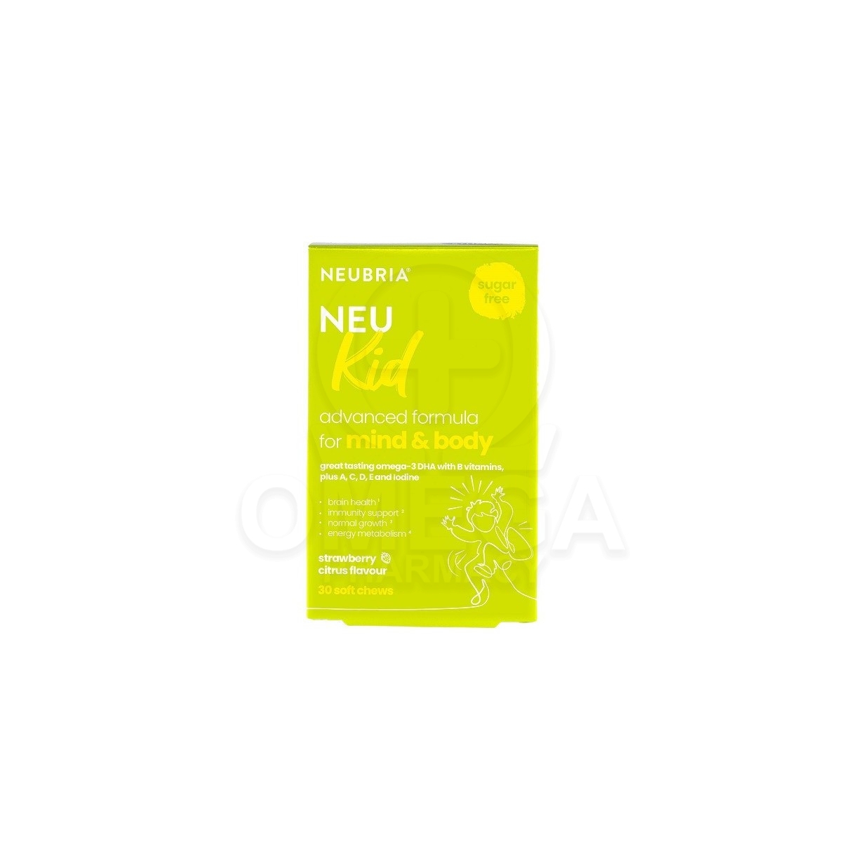 NEUBRIA Neu Kid Advanced Formula for Mind & Body με Γεύση Φράουλα Λεμόνι 30 ζελεδάκια.