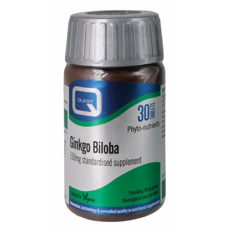 QUEST GINKGO BILOBA 150mg 30tabs.