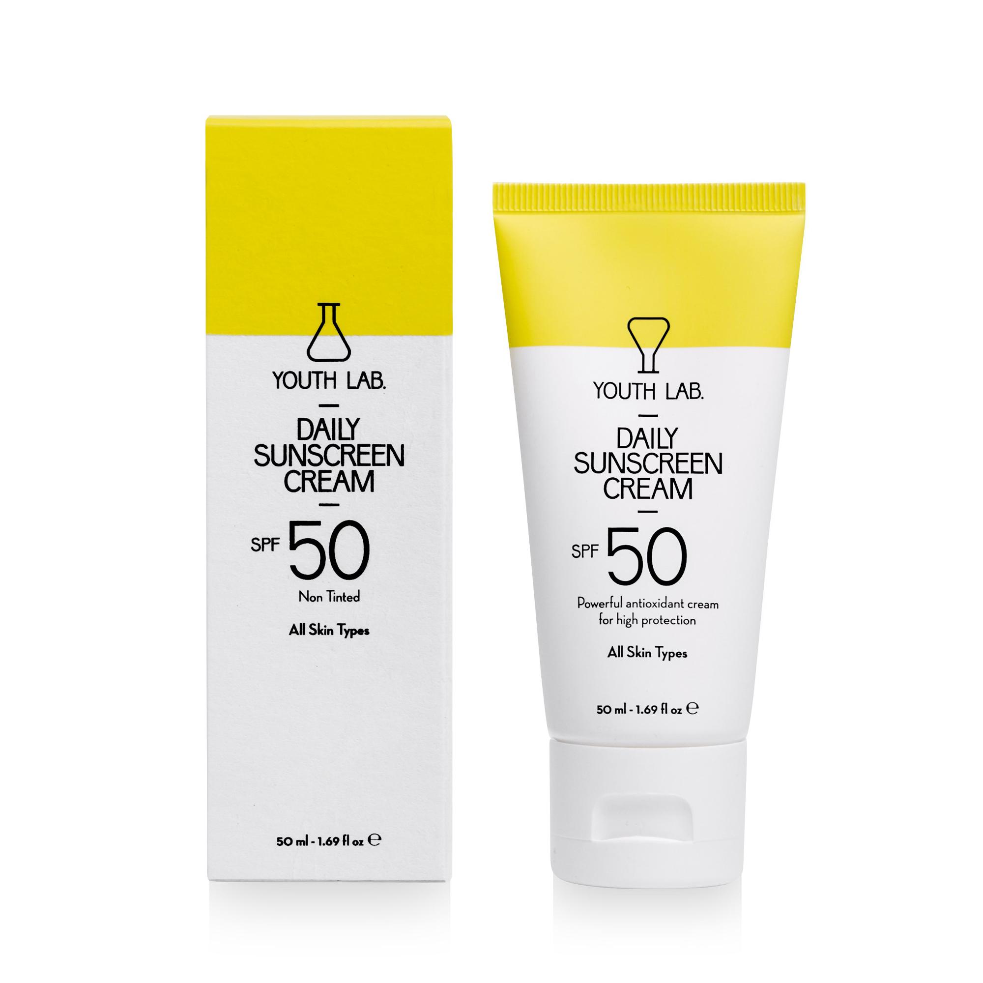 DAILY SUNSCREEN CREAM SPF 50 - NON TINTED _ ALL SKIN TYPES 50ml