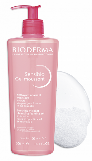 Bioderma Sensibio Gel Moussant Καταπραϋντικό Gel Καθαρισμού για ευαίσθητο δέρμα 500ml.