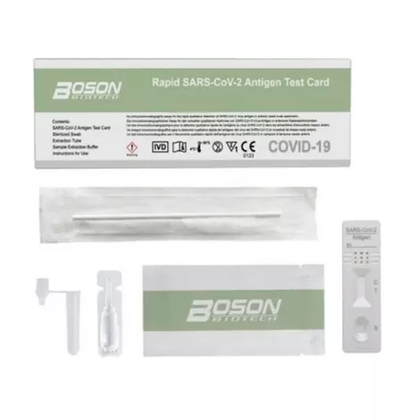 Boson Rapid SARS-CoV-2 Antigen Test Αυτοδιαγνωστικό Τεστ Ταχείας Ανίχνευσης Αντιγόνων με Ρινικό Δείγμα 1τμχ.