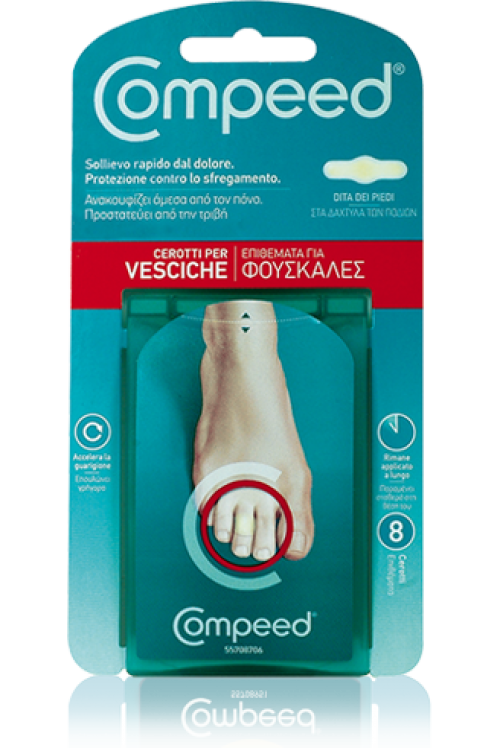 COMPEED® Επιθέματα για Φουσκάλες στα Δάκτυλα των Ποδιών 8pcs.