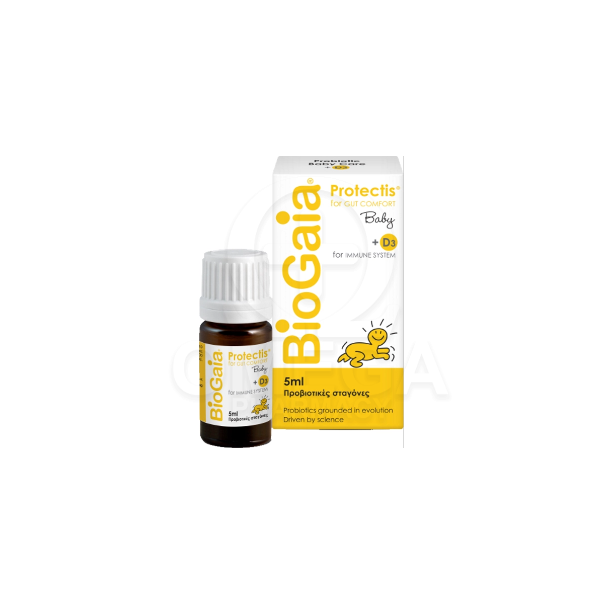 BIOGAIA Protectis Baby + D3 Προβιοτικές Σταγόνες 5ml.