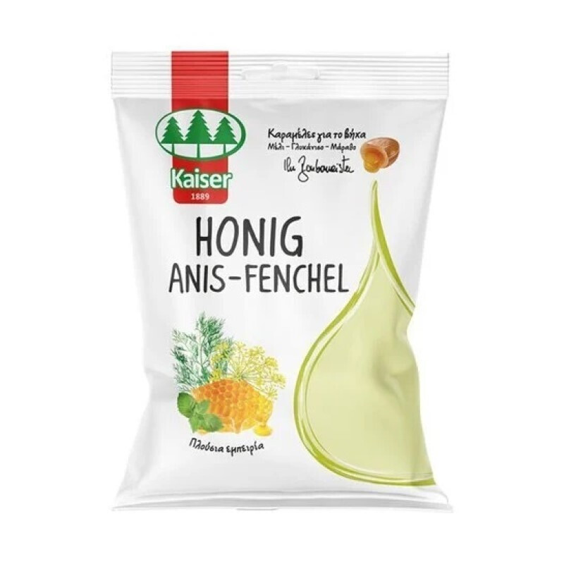 Kaiser Honig Anis-Fenchel Καραμέλες με Μέλι, Γλυκάνισο & Μάραθο 90gr.