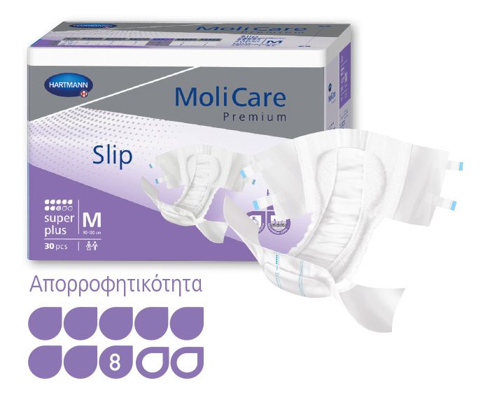 MoliCare® Premium Slip super plus νύχτας, 8 σταγόνες, συσκευασία 30 τεμαχίων(medium).