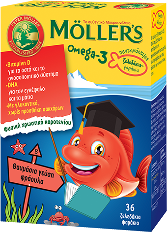 MOLLER’S Omega-3 fish Φράουλα.