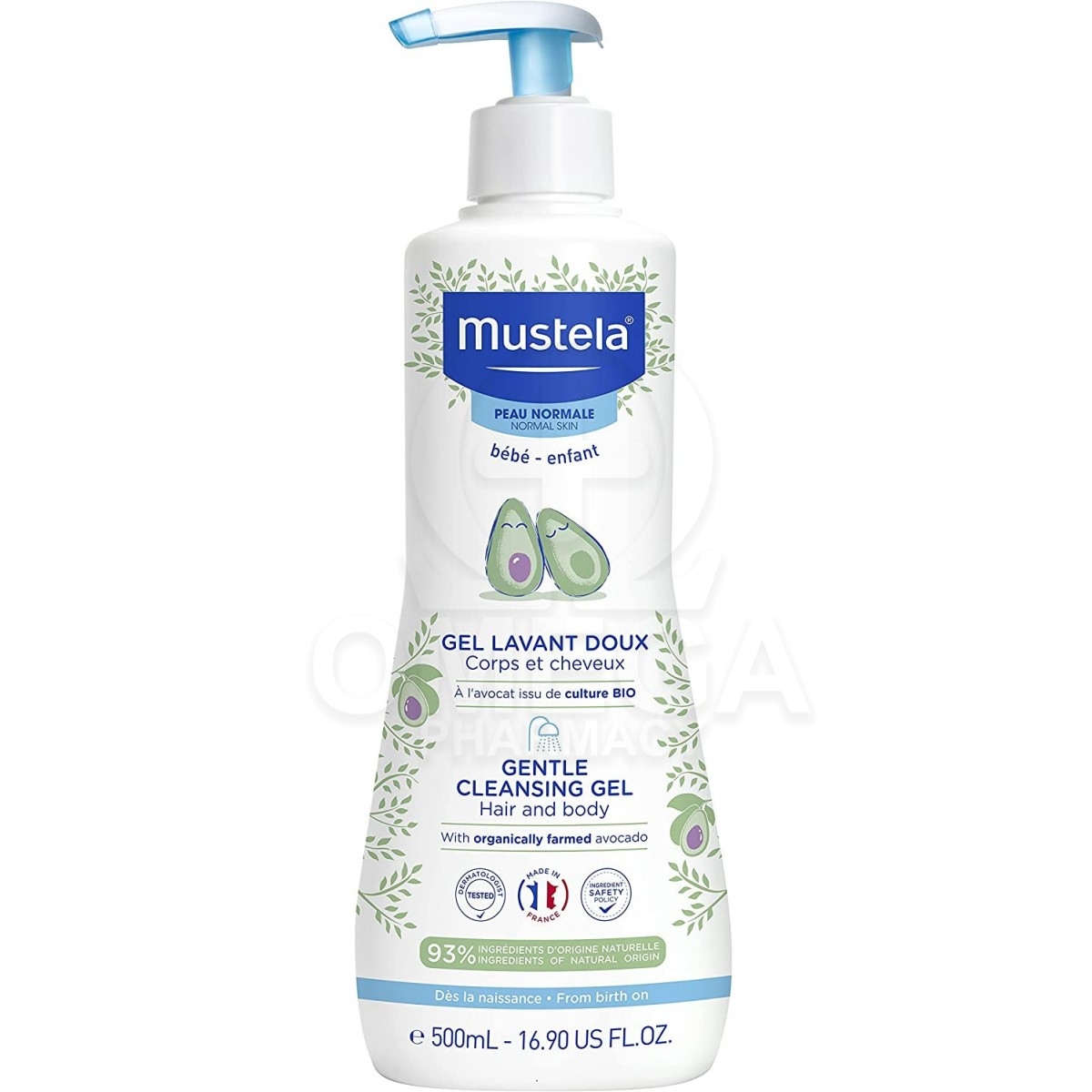 MUSTELA Gentle Cleansing Gel Απαλό Αφροντούς για Σώμα & Μαλλιά για Κανονικό Δέρμα 500ml.