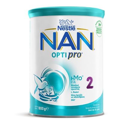 Nestle Nan Optipro 2 Βρεφικό Γάλα σε Σκόνη από τον 6ο μήνα 800gr.