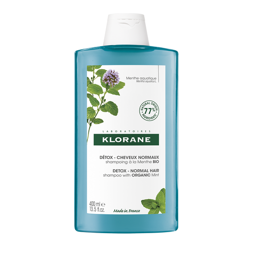 Klorane Aquatic Mint Σαμπουάν Αποτοξίνωσης από την Ρύπανση με Υδάτινη Μέντα BIO 400ml.