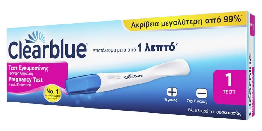 Clearblue Γρήγορη Ανίχνευση.