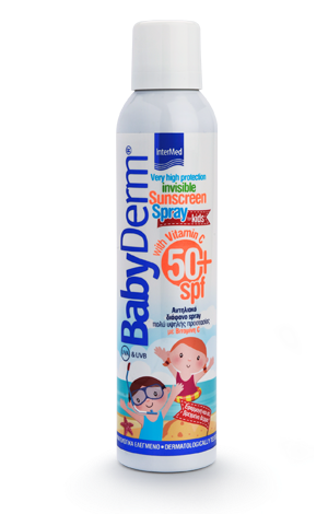 Φωτογραφία από BabyDerm Invisible Sunscreen Spray spf 50+ for Kids Με Βιταμίνη C 200ml.