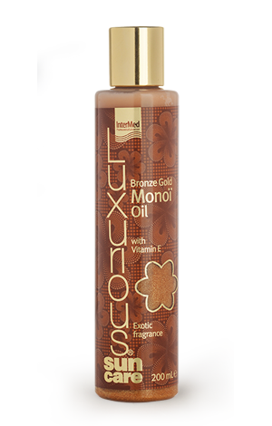 Φωτογραφία από Luxurious Sun Care Monoi Oil, Έλαιο Monoi για έντονο μαύρισμα & ενυδάτωση 200ml.