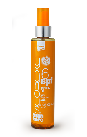 Φωτογραφία από Luxurious Sun Care Tanning Oil SPF6, Ξηρό λάδι για γρήγορο & έντονο μαύρισμα 200ml.