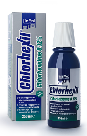 Φωτογραφία από Chlorhexil 0.12% Mouthwash Πολλαπλή προστασία της στοματικής κοιλότητας 250ml.