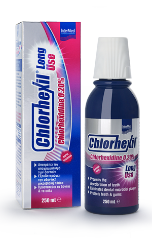 Φωτογραφία από Chlorhexil 0.20% Mouthwash - Long Use Πολλαπλή προστασία της στοματικής κοιλότητας 250ml.