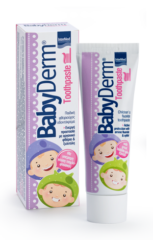 Φωτογραφία από Babyderm Toothpaste 1000 ppm Φθοριούχος οδοντόκρεμα για την φροντίδα των παιδικών δοντιών 50ml.