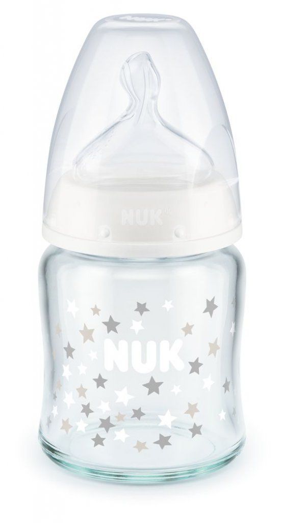 Φωτογραφία από NUK First Choice Plus Μπιμπερό Γυάλινο Σιλικόνης 120ml Temperature Control.