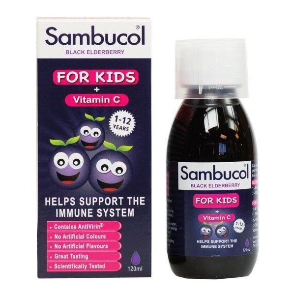 Φωτογραφία από Sambucol For Kids + Vitamin C 120 ml.