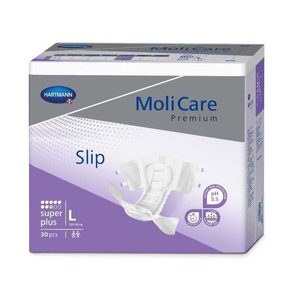 Φωτογραφία από MoliCare® Premium Slip super plus νύχτας, 8 σταγόνες, συσκευασία 30 τεμαχίων(large).